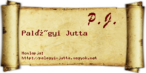 Palágyi Jutta névjegykártya